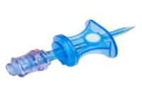 Фильтр-канюля аспирационная "ПолиСпайк- В". Клапан безыгольного доступа- коннектор с пробкой,воздушный фильтр 0,45 мкм, гидрофобный фильтр 5 мкм.  Цвет корпуса- синий.  